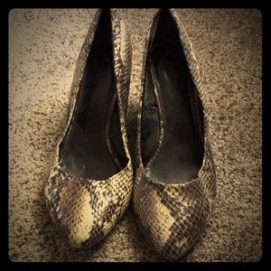 Snake Skin Wedges